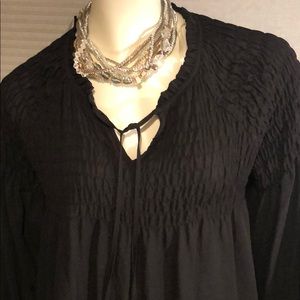 Black blouse with detail